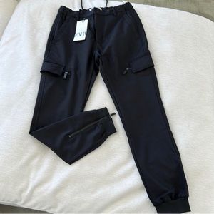 (NWT) Zara small black skinny joggers